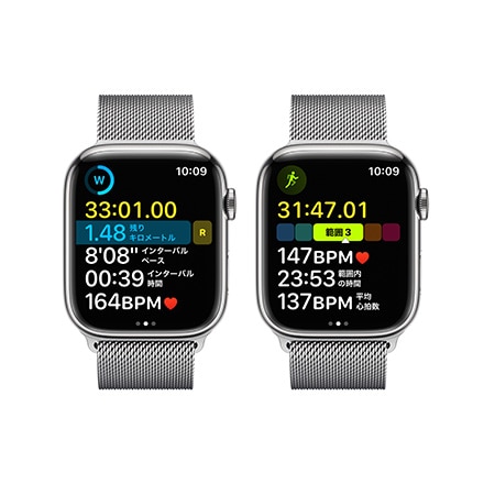 Apple Watch Series 8（GPS + Cellularモデル）- 45mmシルバー