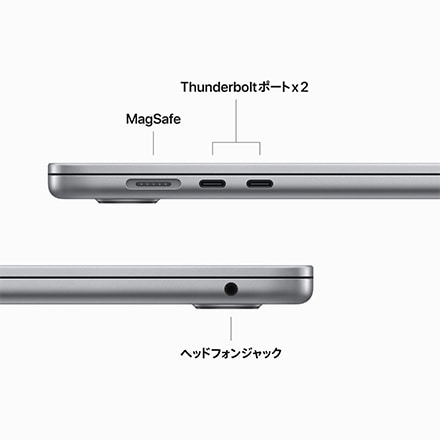 15インチMacBook Air: 8コアCPUと10コアGPUを搭載したApple M2チップ