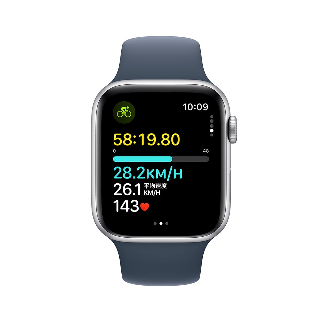 Apple Watch SE（GPS + Cellularモデル）- 44mmシルバーアルミニウム ...