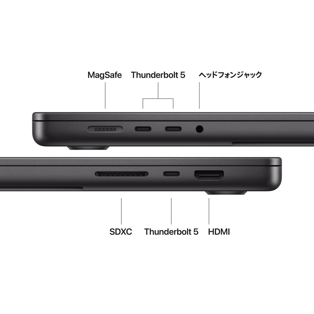 16インチMacBook Pro, Nano-textureディスプレイ: 18コアCPUと40コアGPUを搭載したApple M5 Maxチップ, 128GB, 8TB SSD - スペースブラック, Magic Keyboard(英語/US)