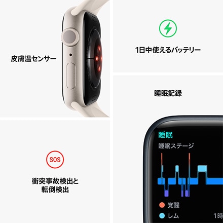 Apple Watch Series 8（GPSモデル）- 41mm(PRODUCT)REDアルミニウム