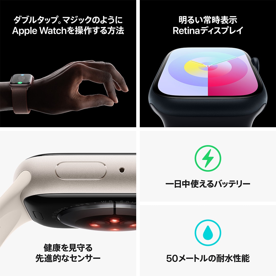 Apple Watch Series 9（GPSモデル）- 45mm (PRODUCT)REDアルミニウム