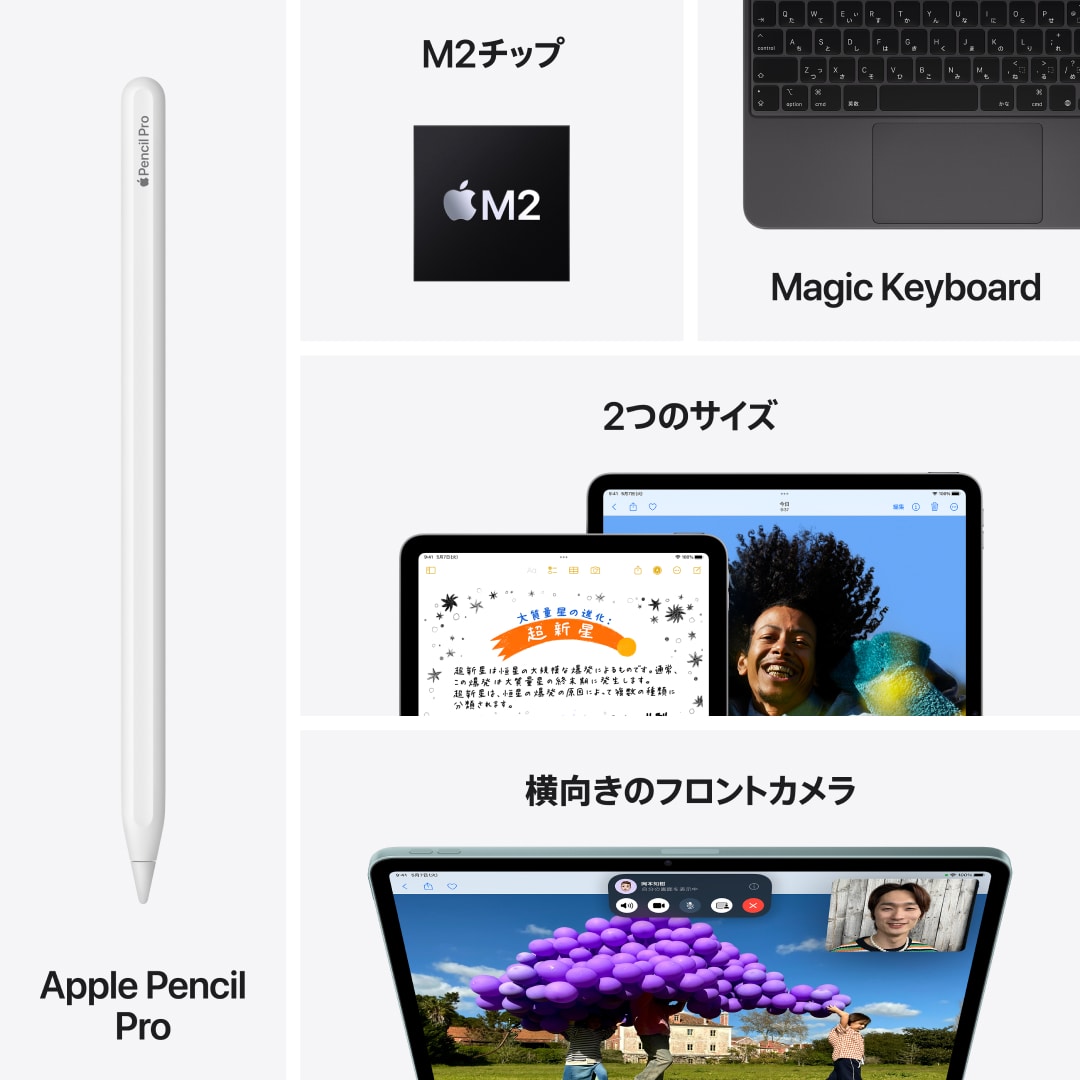 11インチiPad Air Wi-Fiモデル 128GB - スターライト with AppleCare+: ...