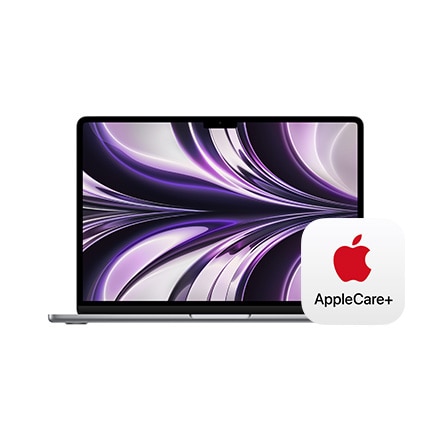 13インチMacBook Air: 8コアCPUと8コアGPUを搭載したApple M2チップ, 8GBユニファイドメモリ 256GB SSD -  スペースグレイ with AppleCare+