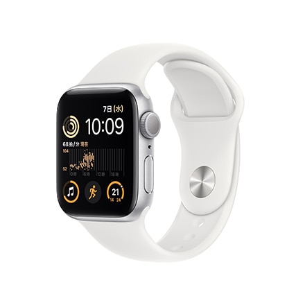 Apple Watch SE（GPSモデル）- 40mmシルバーアルミニウムケースと