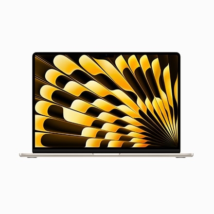 15インチMacBook Air: 8コアCPUと10コアGPUを搭載したApple M2チップ, 8GBユニファイドメモリ 256GB SSD -  スターライト