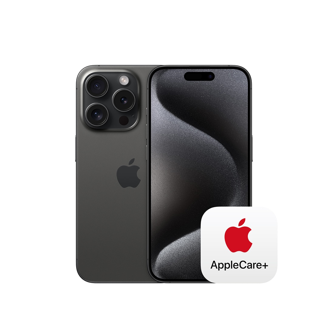 iPhone 15 Pro 128GB ブラックチタニウム with AppleCare+: Apple 