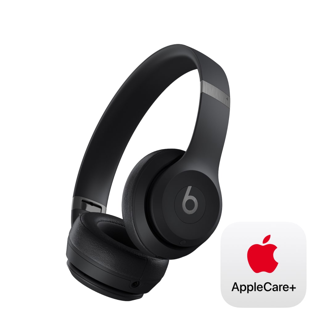 Beats Solo4 オンイヤーワイヤレスヘッドフォン - マットブラック with AppleCare+