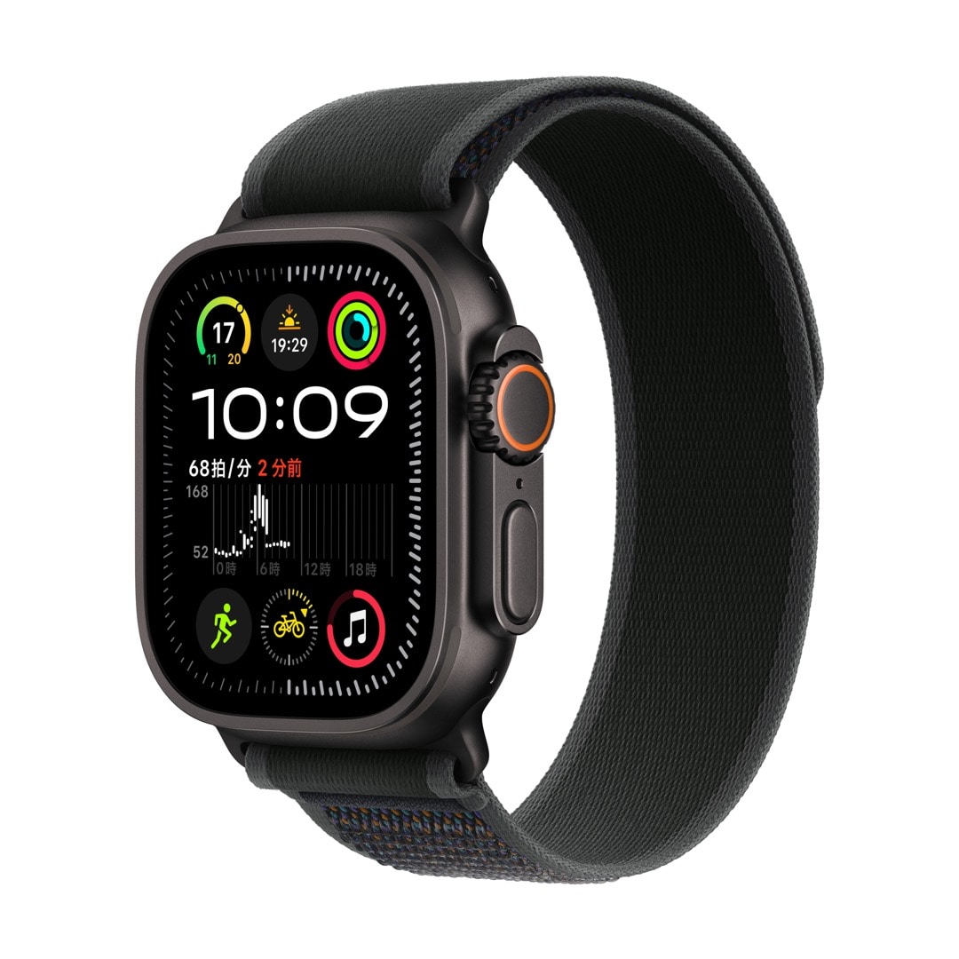 Apple Watch Ultra 2（GPS + Cellularモデル）- 49mmブラックチタニウムケースとブラックトレイルループ - S/M:  Apple Rewards Store｜ANA Mall｜マイルが貯まる・使えるショッピングモール