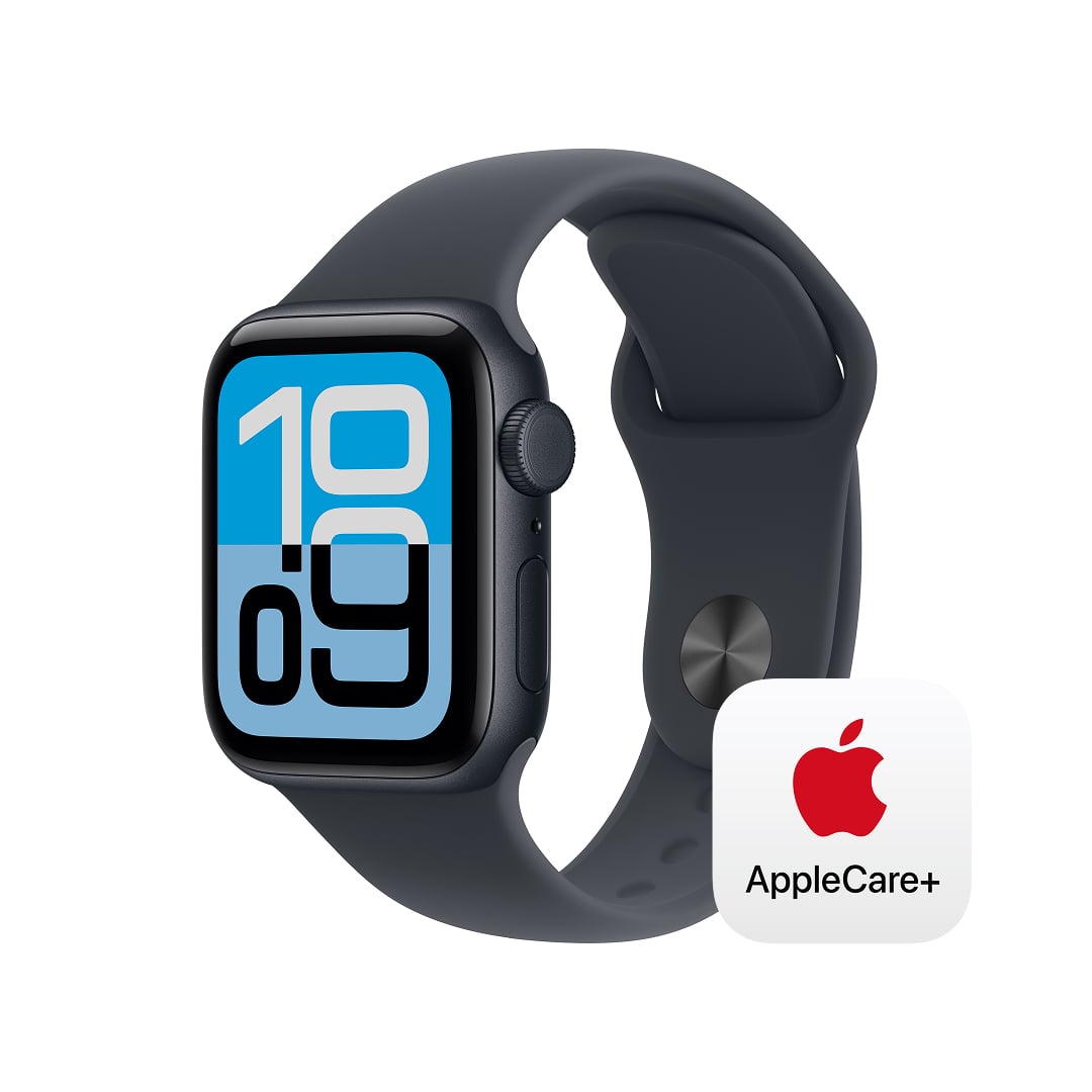 Apple Watch SE 3(GPS + Cellularモデル)- 40mmミッドナイトアルミニウムケースとミッドナイトスポーツバンド - M/L with AppleCare+
