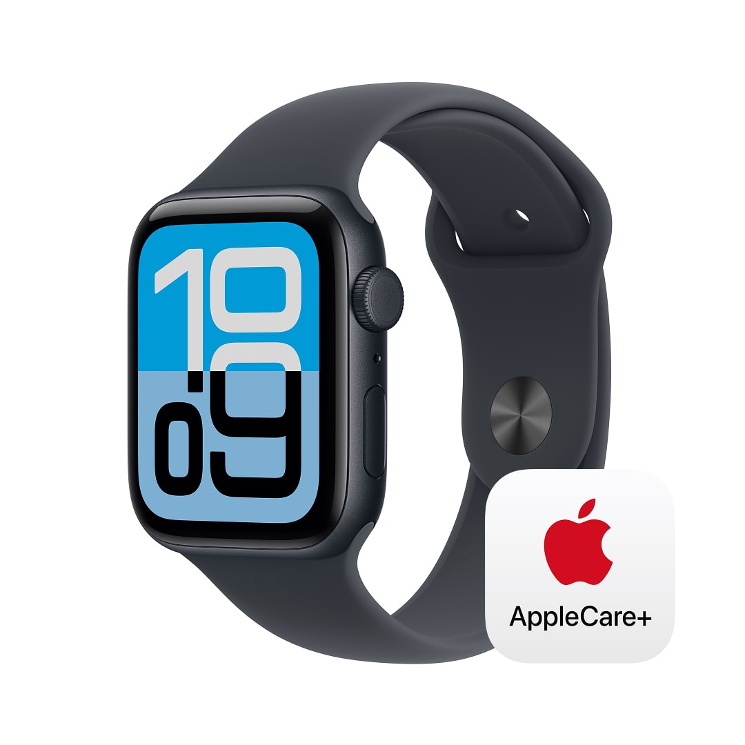 Apple Watch SE 3(GPS + Cellularモデル)- 44mmミッドナイトアルミニウムケースとミッドナイトスポーツバンド - M/L with AppleCare+