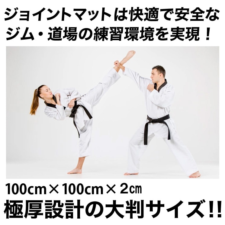 ジョイントマットDX黒/白 100cm×100cm×2cm【送料無料】: FIGHTING ROAD