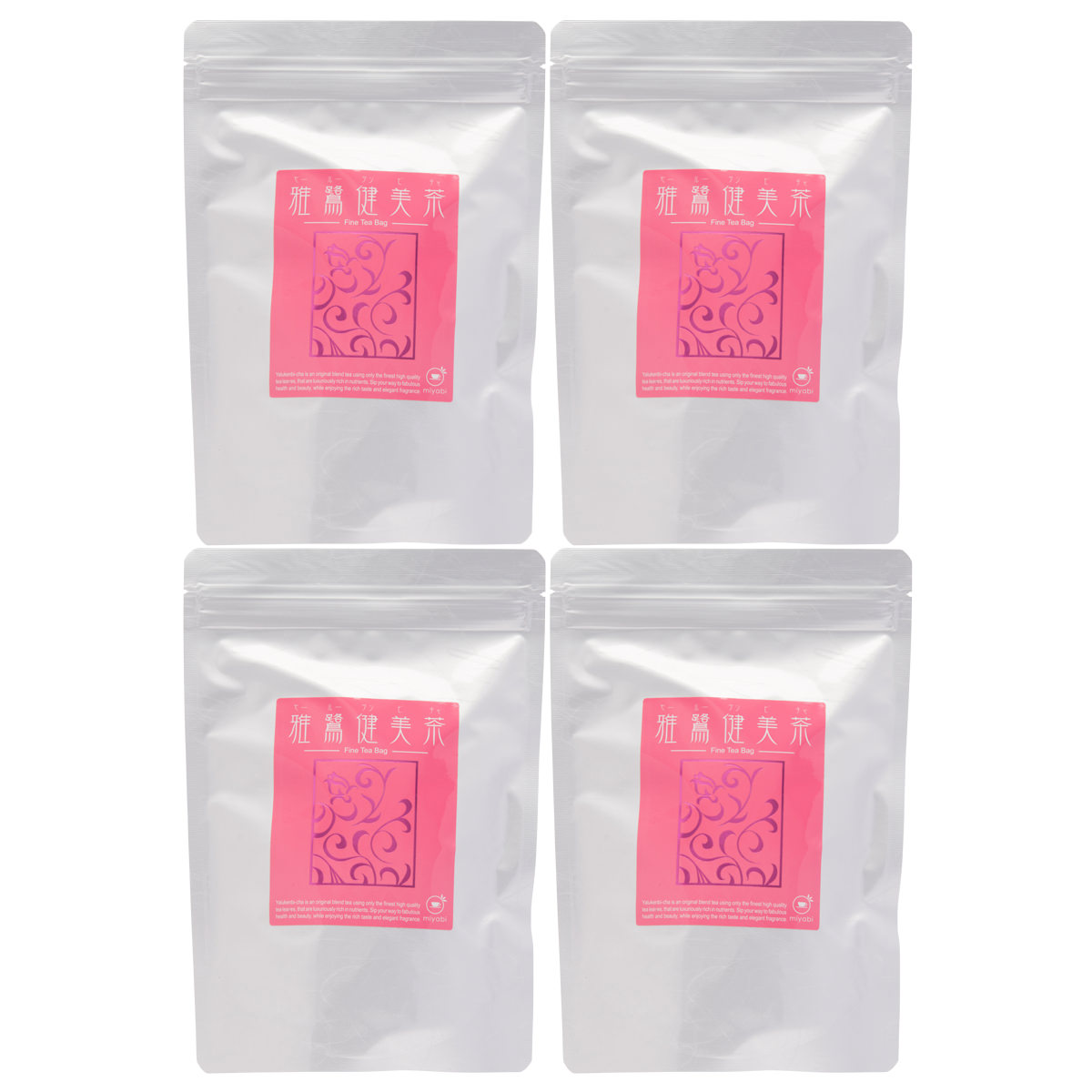 美味しいバラのブレンド茶 雅鷺健美茶 FineTeaBag40 4袋セット 〔(2g×40包)×4〕 長崎県 お茶 miyabi