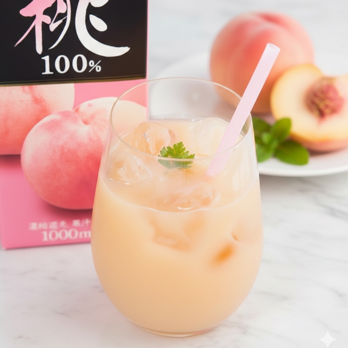 誠 山梨県産 桃100%ジュース 3本セット〔1000ml×3〕