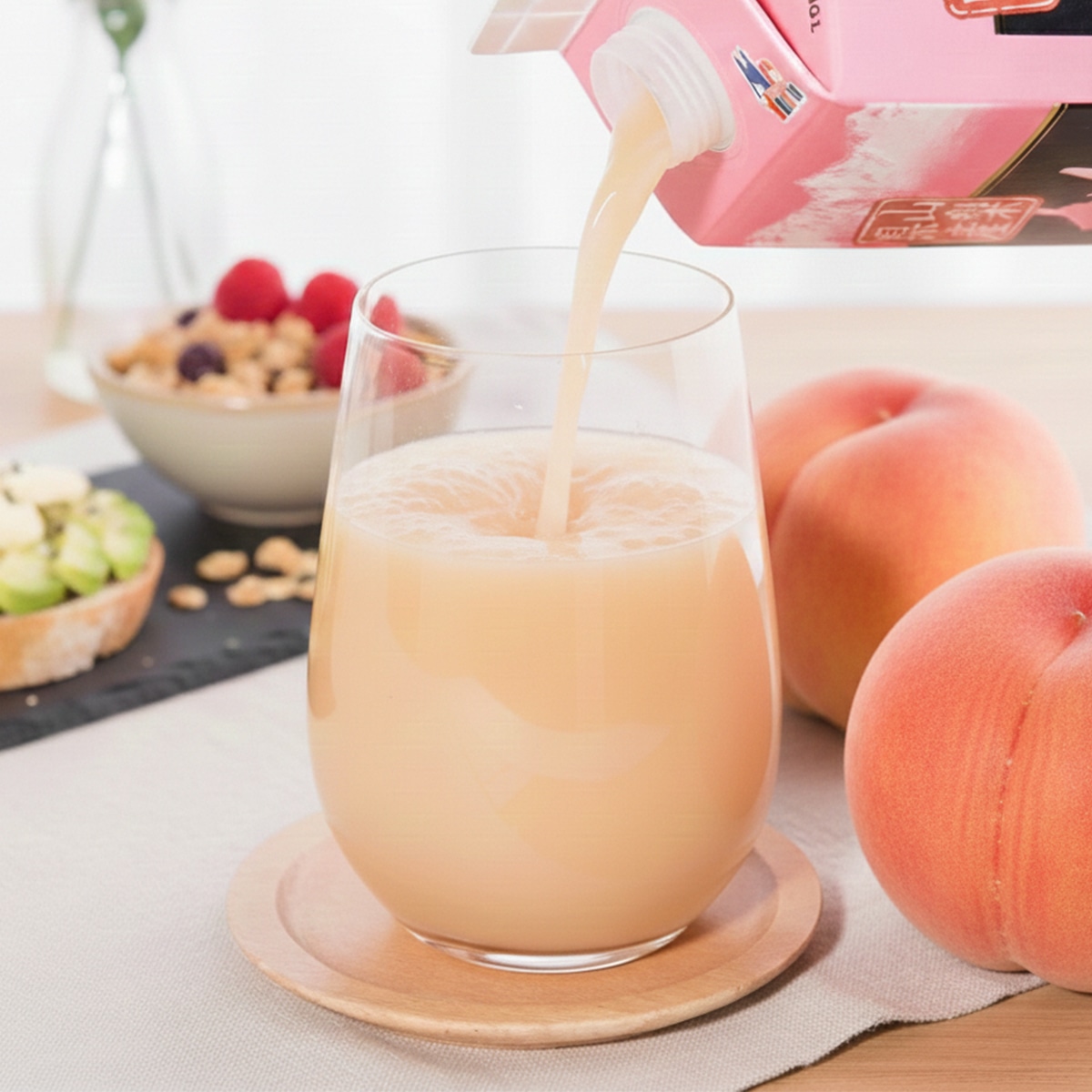 誠 山梨県産 桃100%ジュース 6本セット〔1000ml×6〕