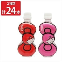 キャラクター ボトルウォーター リボンキティ〔レッド・ピンク 各410ml×12〕ミネラルウォーター【沖縄県・離島 配送不可】