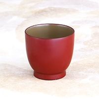 使えば使うだけ味になる、800年の歴史と伝統の器　　普段使いにぴったり　デミカップ　川連塗　寿次郎・秋田県