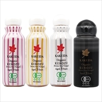 国産有機玄米 ふりかけ黒酢 3年熟成 携帯用 〔ピンク・ゴールド・シルバー・ブラック 各65ml〕 有機米黒酢