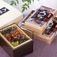 鹿児島産うなぎ、地元の米、独自に開発した手作りのタレで仕上げたうなぎせいろ蒸し弁当(冷凍)〔3個〕 南竹鰻加工(有)・鹿児島県