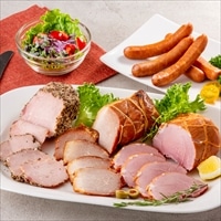 南州農場 黒豚ギフト 詰め合わせ 〔焼豚200g、モモハム200g、モモハムパストラミ200g、荒挽きウィンナー120g〕 ギフトセット