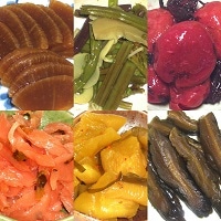 飛騨の味小鉢セット〔割干し大根・田舎かぶら・大根味噌漬・きゅうり奈良漬・飛騨紅梅漬・飛騨山菜漬〕