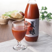 青森県七戸町の自社農園で育てたトマトで作った、食塩不使用・無添加ストレート果汁100% 夏娘 有限会社みちのく農産・青森県