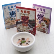 厳しい北の海で育った厳選素材の旨味をじっくり引き出した 北海道海鮮粥 蟹・帆立・なまこ3種6個セット 株式会社寿フーズ・北海道