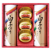 白子のり のりとカニ缶詰合せ【沖縄県・離島 配送不可】