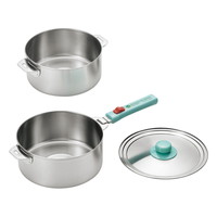 燕熟の技 ハンドル着脱式鍋18㎝&20㎝セット【沖縄県・離島 配送不可】