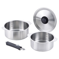 燕三 IH対応着脱式鍋18･20㎝セット【沖縄県・離島 配送不可】