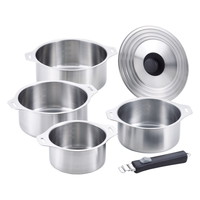 燕三 IH対応着脱式鍋4点セット【沖縄県・離島 配送不可】