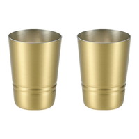 食楽工房 シンプルライン 真鍮製ショットタンブラー 2P【沖縄県・離島 配送不可】