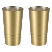 食楽工房 シンプルライン 真鍮製ビアカップ 2P【沖縄県・離島 配送不可】