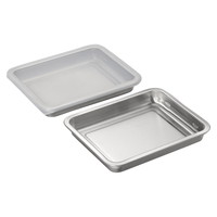 燕三 重ねて使えるステンレス角バット3点セット【沖縄県・離島 配送不可】