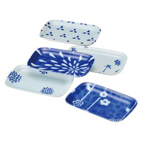 江戸小粋角トレー5枚組【沖縄県・離島 配送不可】