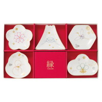 縁-yukari- 五様小皿揃【沖縄県・離島 配送不可】