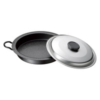 燕三 IH対応鉄焼肉･餃子鍋26cm（蓋付） EM-077【沖縄県・離島 配送不可】