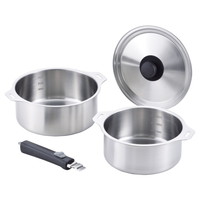 燕三 IH対応着脱式鍋18･20cmセット EM-029【沖縄県・離島 配送不可】