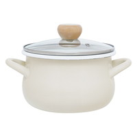 ストクック IH対応ホーロークッキングポット18cm グレー RB-3244【沖縄県・離島 配送不可】