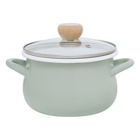 ストクック IH対応ホーロークッキングポット18cm グリーン RB-3245【沖縄県・離島 配送不可】