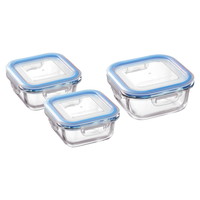 レッシュ 耐熱ガラス容器3点セット ME-7396【沖縄県・離島 配送不可】