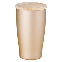 DECO+ ウッドキャップ･ステンレスタンブラー シャンパンゴールド 0022-02【沖縄県・離島 配送不可】