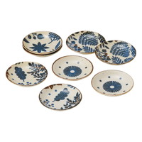 ミニラボ 藍プチプレート8P MI-066【沖縄県・離島 配送不可】