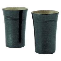 信楽焼 Sumi-iro カップペア Sum-1【沖縄県・離島 配送不可】