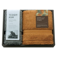 TEDDY ASH〈テディアッシュ〉 もふもふタッチ フェイス1P･ハンドタオル1P 80015【沖縄県・離島 配送不可】