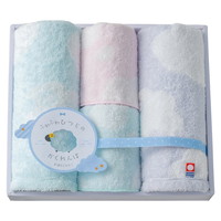 天使のふわもこ ふわふわひつじのかくれんぼ ウォッシュ2P･タオルハンカチ2P FH-520【沖縄県・離島 配送不可】