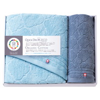 cocohibi クイックドライコットンエコ バス1P・フェイスタオル1P QD-041【沖縄県・離島 配送不可】