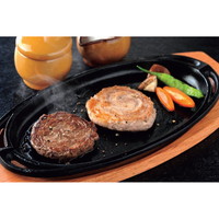 黒毛和牛・黒豚ミニロールステーキ