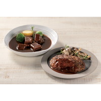 ハンバーグ、ビーフシチューセット