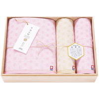 今治小町 麻葉つなぎ バス・フェイスタオルセット【北海道・沖縄県・離島 配送不可】